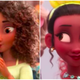 Princess Tiana before (left) and after (right) a campaign by Color of Change.
